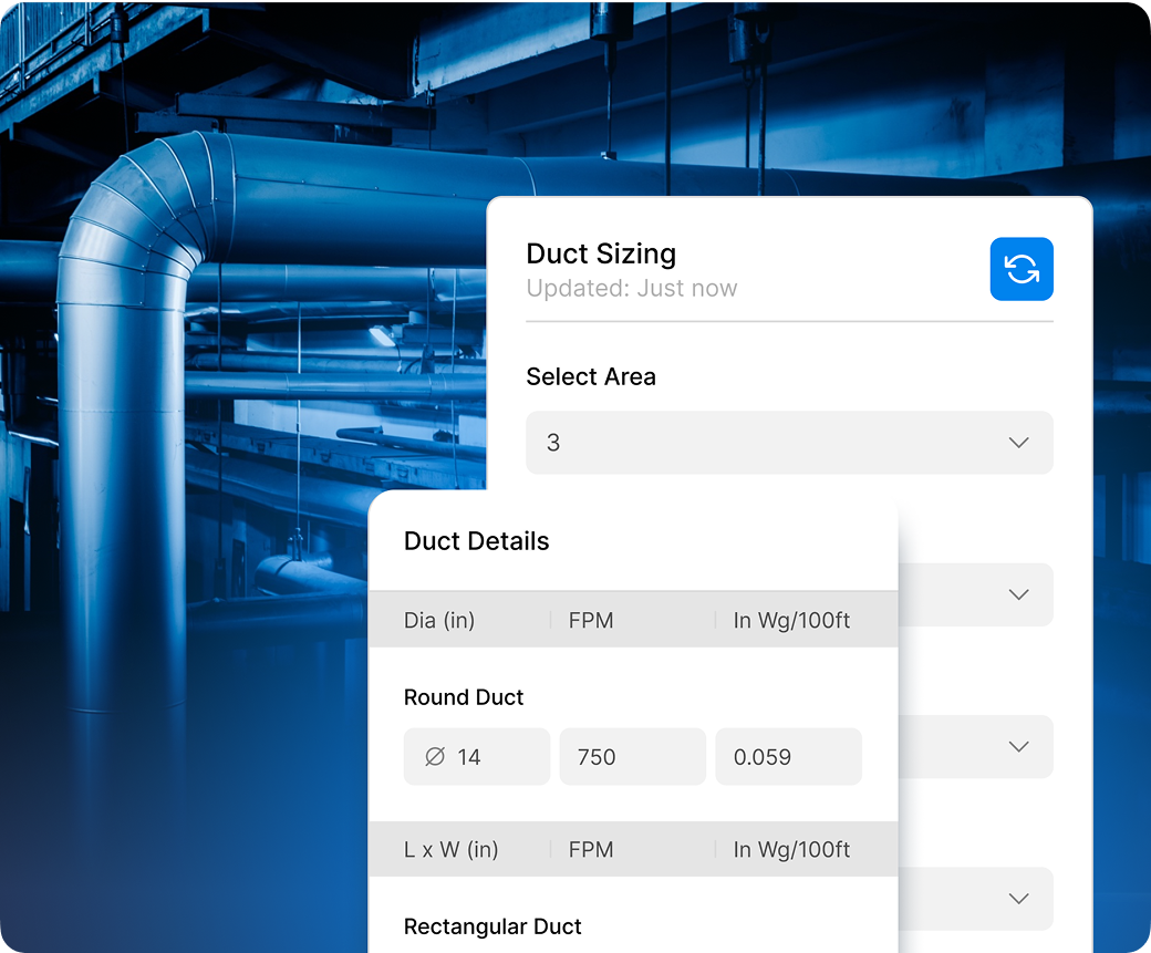 HVAC Design Calculations in DesignDrafter